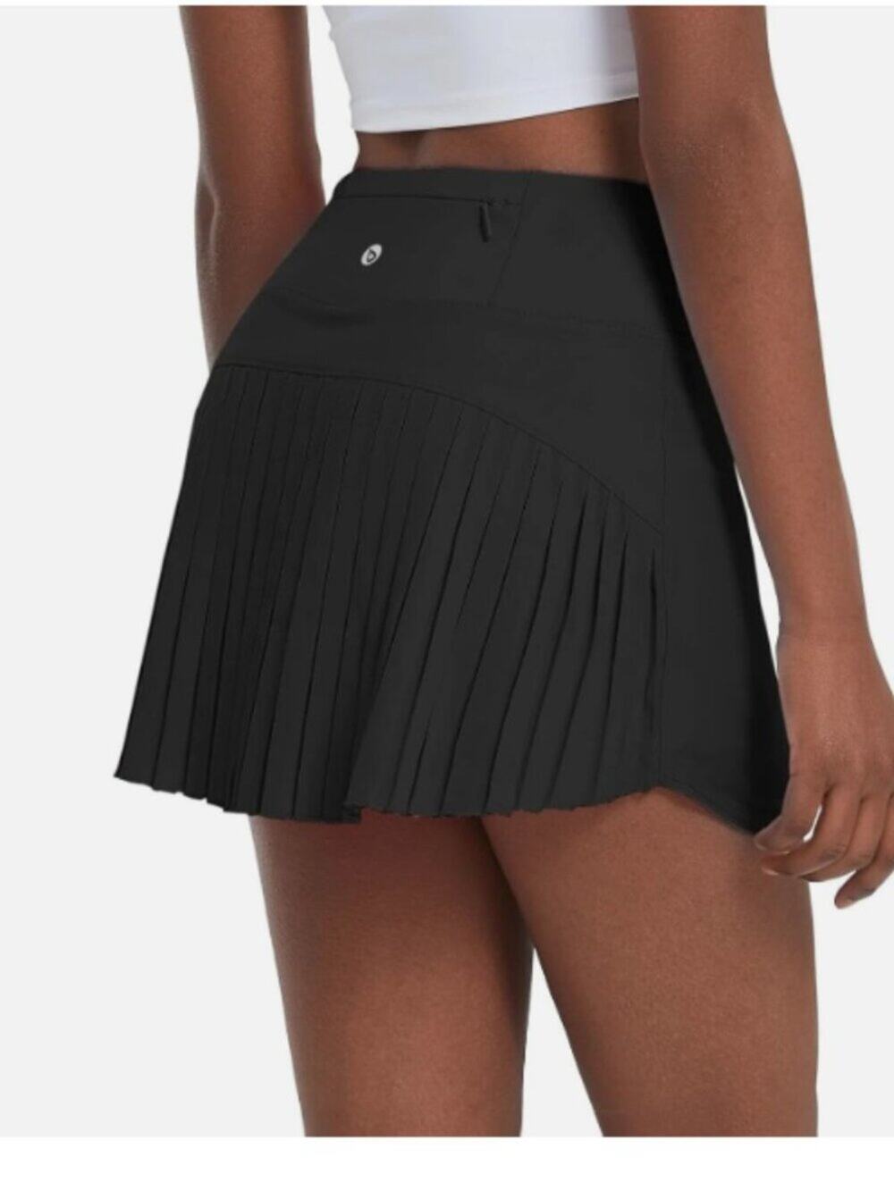 BALEAF Black Pleated Tennis Skirt Golf Skort Size XL